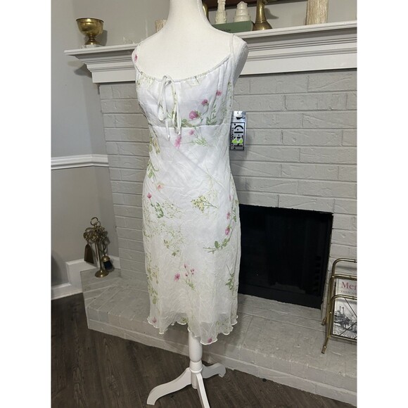 Vintage NWT Y2K Sz 9 90s Dress City Triangles Fairy Milkmaid Cottagecore Floral - Picture 3 of 6